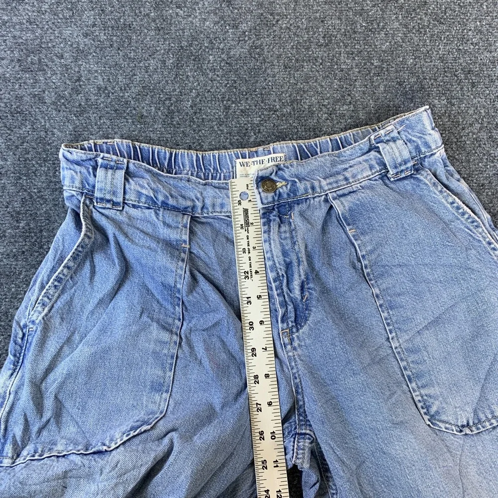 Free People We The Free People Carpenter Jeans Women 31x29 Blue Denim Light Wash